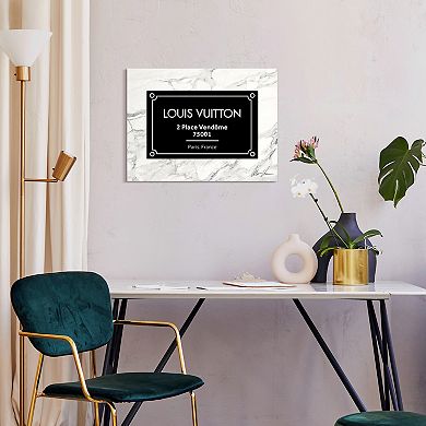 Empire Art Direct "Prestige L&V" Frameless Free-Floating Tempered Glass Wall Art