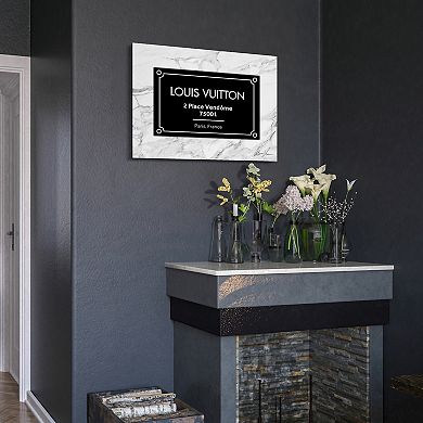 Empire Art Direct "Prestige L&V" Frameless Free-Floating Tempered Glass Wall Art