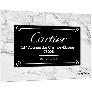 Empire Art Direct "Prestige C" Frameless Free-Floating Tempered Glass Wall Art