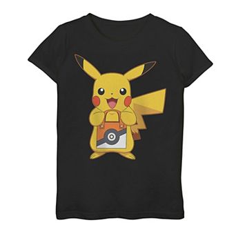 Girls 7-16 Pokemon Pikachu Treat Pokeball Bag Tee