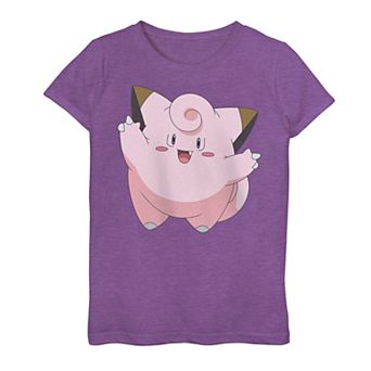 Girls 7-16 Pokemon Happy Big Hug Clefairy Tee