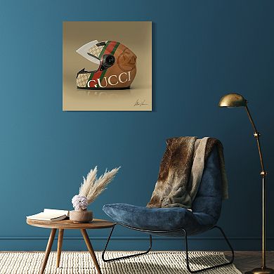 Empire Art Direct "Gucci Fabulous Helmet" Frameless Free-Floating Tempered Glass Panel Graphic Wall Art