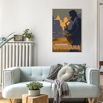 Empire Art Direct "Down In The Bayou" Frameless Free-Floating Tempered Glass Panel Graphic Wall Art