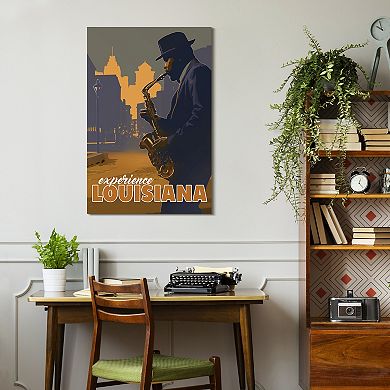 Empire Art Direct "Down In The Bayou" Frameless Free-Floating Tempered Glass Panel Graphic Wall Art