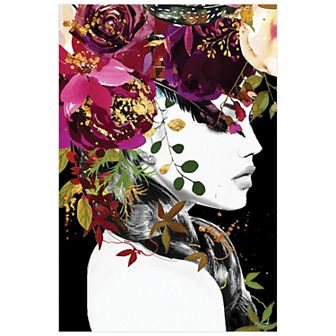 Empire Art Direct "Purple Rain" Frameless Free-Floating Tempered Glass Panel Graphic Wall Art