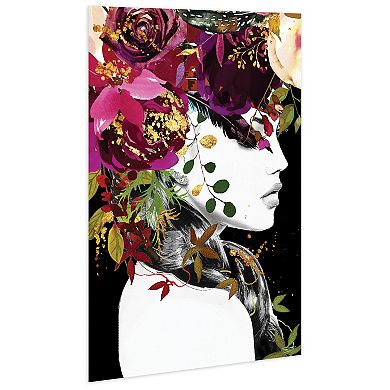 Empire Art Direct "Purple Rain" Frameless Free-Floating Tempered Glass Panel Graphic Wall Art