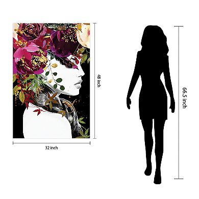 Empire Art Direct "Purple Rain" Frameless Free-Floating Tempered Glass Panel Graphic Wall Art