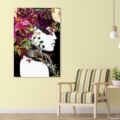 Empire Art Direct "Purple Rain" Frameless Free-Floating Tempered Glass Panel Graphic Wall Art