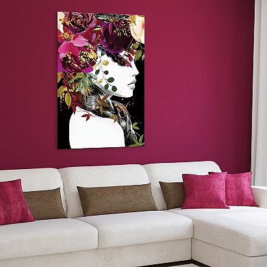Empire Art Direct "Purple Rain" Frameless Free-Floating Tempered Glass Panel Graphic Wall Art