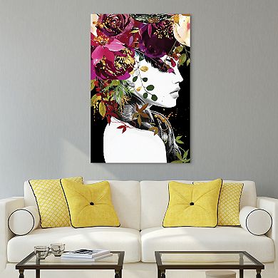 Empire Art Direct "Purple Rain" Frameless Free-Floating Tempered Glass Panel Graphic Wall Art