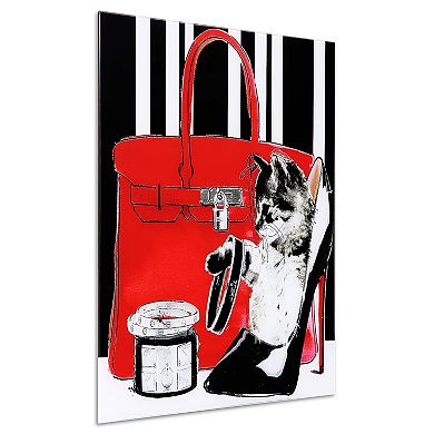 Empire Art Direct "Woman's Best Friends 2" Frameless Free-Floating Tempered Glass Panel Graphic Wall Art