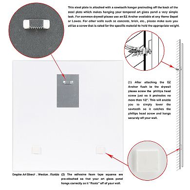 Empire Art Direct "Woman's Best Friends 2" Frameless Free-Floating Tempered Glass Panel Graphic Wall Art