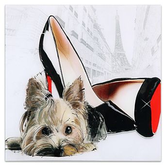 Empire Art Direct "Red Soles" Frameless Free-Floating Tempered Glass Panel Graphic Wall Art