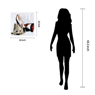 Empire Art Direct "Red Soles" Frameless Free-Floating Tempered Glass Panel Graphic Wall Art