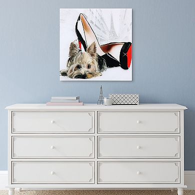 Empire Art Direct "Red Soles" Frameless Free-Floating Tempered Glass Panel Graphic Wall Art