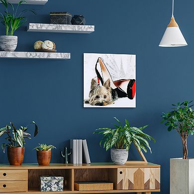 Empire Art Direct "Red Soles" Frameless Free-Floating Tempered Glass Panel Graphic Wall Art