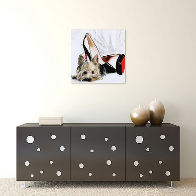 Empire Art Direct "Red Soles" Frameless Free-Floating Tempered Glass Panel Graphic Wall Art