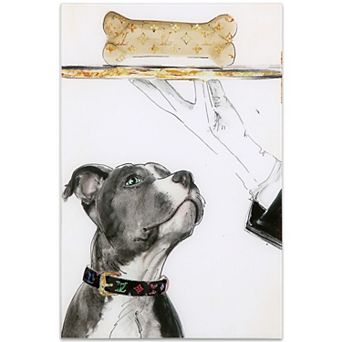 Empire Art Direct "Fancy Bones" Frameless Free-Floating Tempered Glass Panel Graphic Wall Art