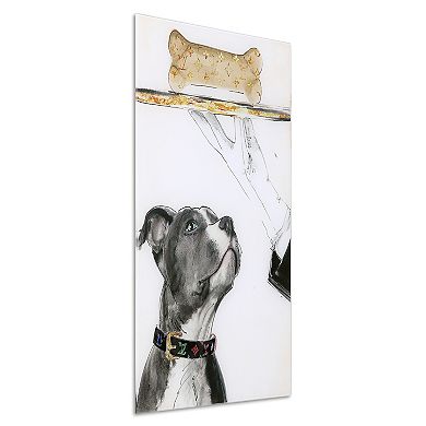Empire Art Direct "Fancy Bones" Frameless Free-Floating Tempered Glass Panel Graphic Wall Art