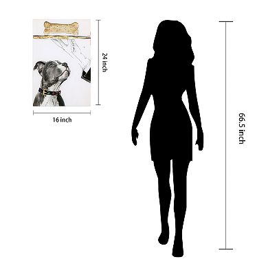 Empire Art Direct "Fancy Bones" Frameless Free-Floating Tempered Glass Panel Graphic Wall Art