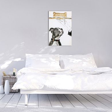 Empire Art Direct "Fancy Bones" Frameless Free-Floating Tempered Glass Panel Graphic Wall Art