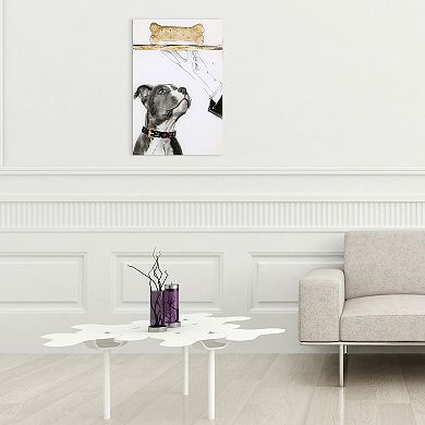 Empire Art Direct "Fancy Bones" Frameless Free-Floating Tempered Glass Panel Graphic Wall Art