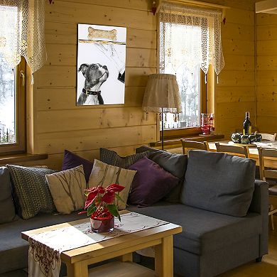 Empire Art Direct "Fancy Bones" Frameless Free-Floating Tempered Glass Panel Graphic Wall Art