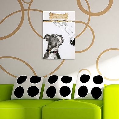 Empire Art Direct "Fancy Bones" Frameless Free-Floating Tempered Glass Panel Graphic Wall Art
