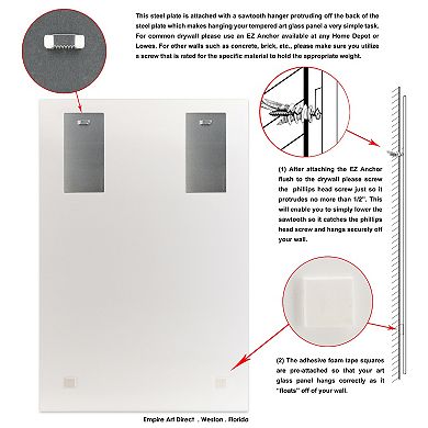 Empire Art Direct "Be yourself II" Frameless Free-Floating Tempered Glass Panel Graphic Wall Art