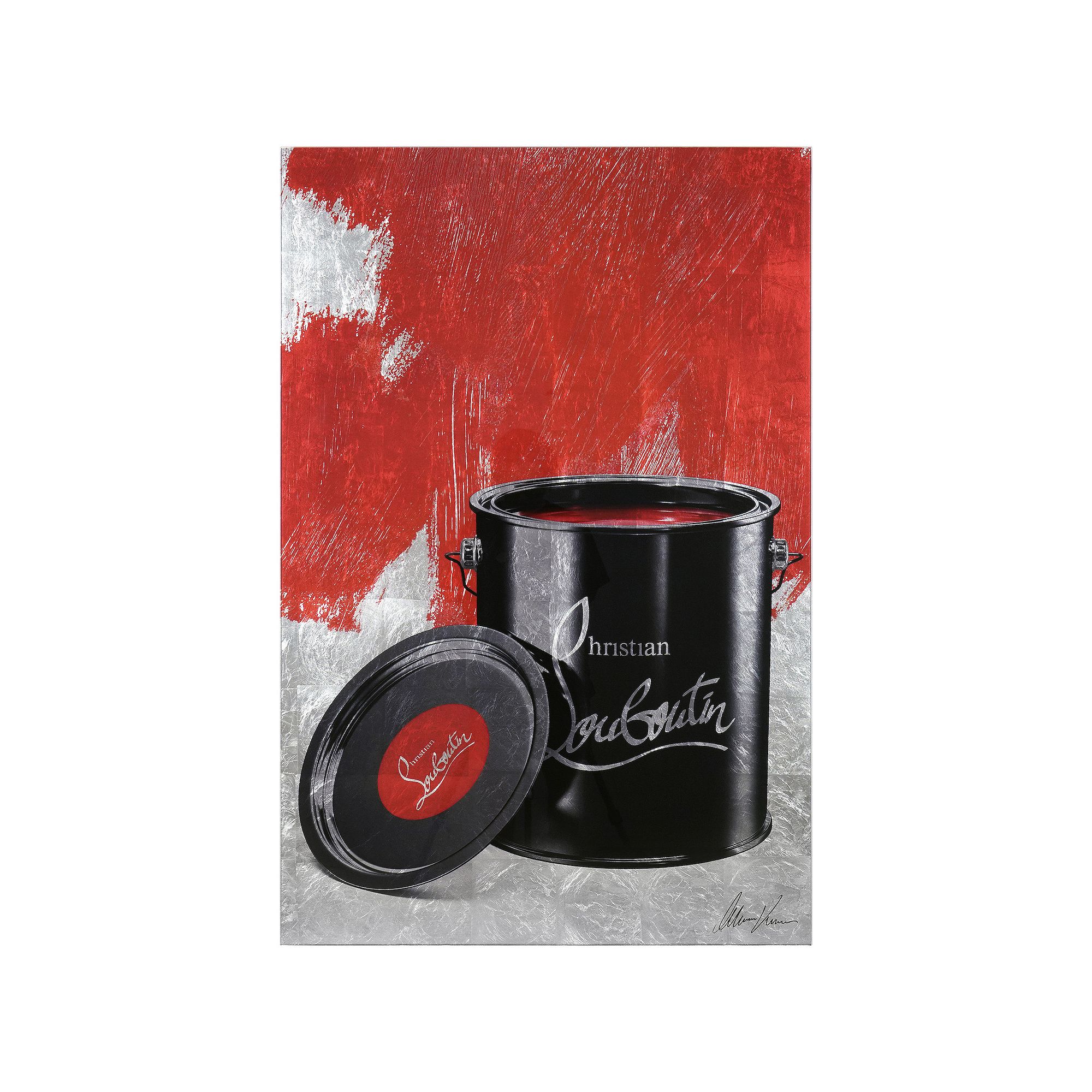 Empire Art Direct Liquid Fashion Red Louboutin Tempered Glass with Sil