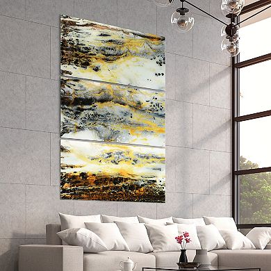 Empire Art Direct "Granite I ABC" Frameless Free-Floating Tempered Glass Panel Graphic Wall Art 3-Piece Set