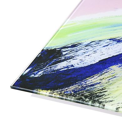 Empire Art Direct "Rock Star I ABC" Frameless Free-Floating Tempered Glass Panel Graphic Wall Art 3-Piece Set