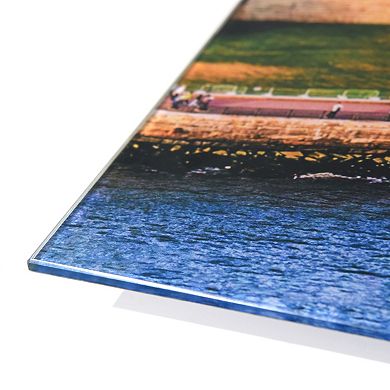 Empire Art Direct "New York View ABC" Frameless Free-Floating Tempered Glass Panel Graphic Wall Art 3-Piece Set