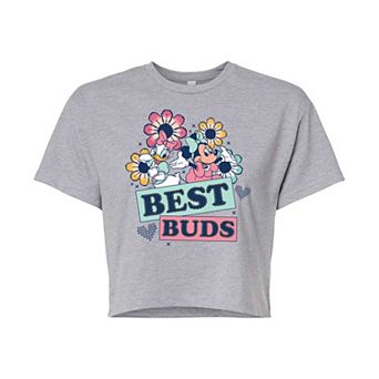 Disney's Minnie Mouse & Daisy Duck Juniors' Best Buds Cropped Tee