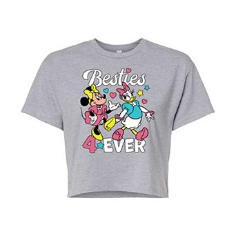 Disney's Minnie Mouse & Daisy Duck Juniors' Besties Cropped Tee