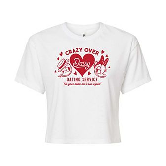 Disney's Donald & Daisy Duck Juniors' Crazy Cropped Tee