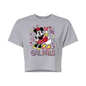Disney's Minnie Mouse & Daisy Duck Juniors' Gal Pals Cropped Tee
