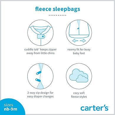 Baby Girl Carter's 2-Way Zip Fleece Sleep Sack