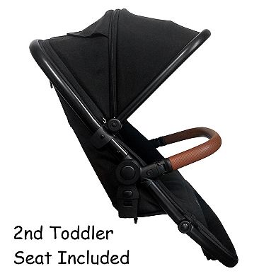 Venice Child Maverick Single to Double Stroller & 2nd Toddler Seat