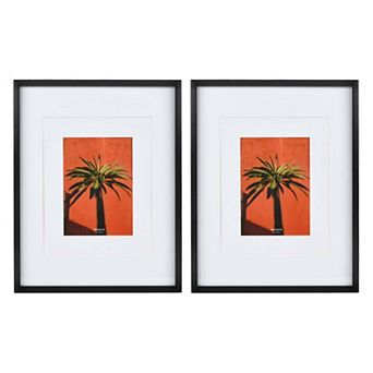New View Gifts & Accessories Metal 2 pc Matted Picture Frame Set