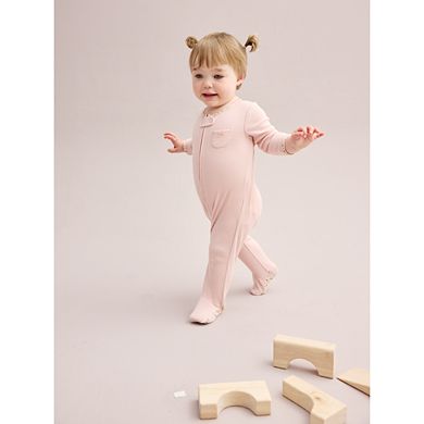 Baby Girl Carter's 2-Way Zip Textured Chest Pocket Sleep & Play