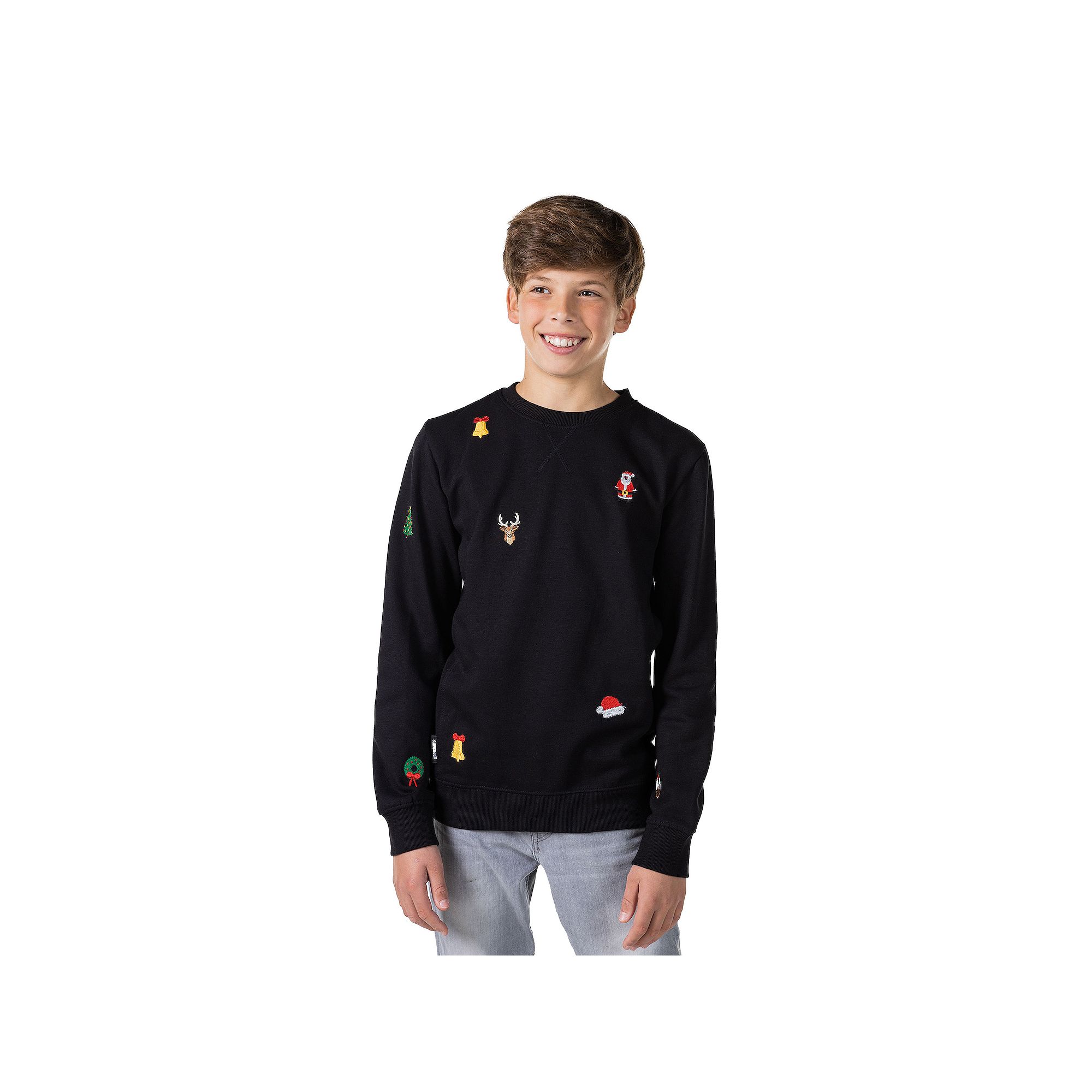 Boys 10-16 OppoSuits Christmas Icons Sweatshirt, Boys, Black