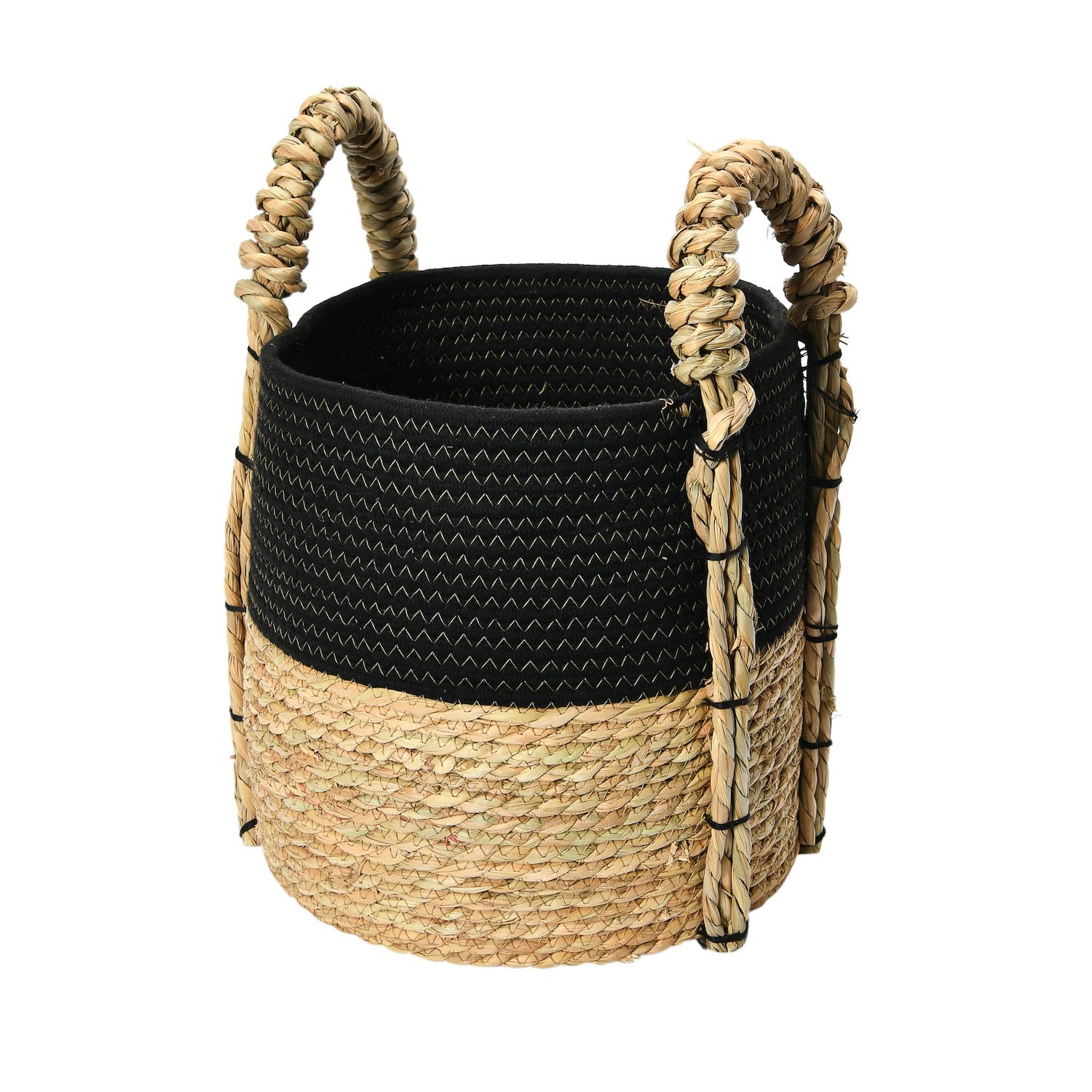 Sorbus Woven Paper Rope Baskets - 4 Piece Set, Beige