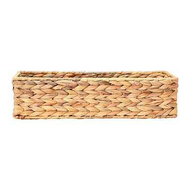 Household Essentials Hyacinth Rectangular Storage Basket