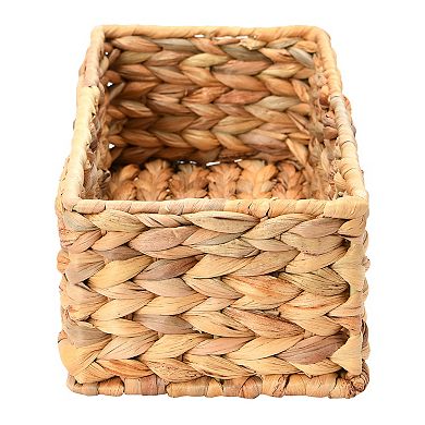 Household Essentials Hyacinth Rectangular Storage Basket