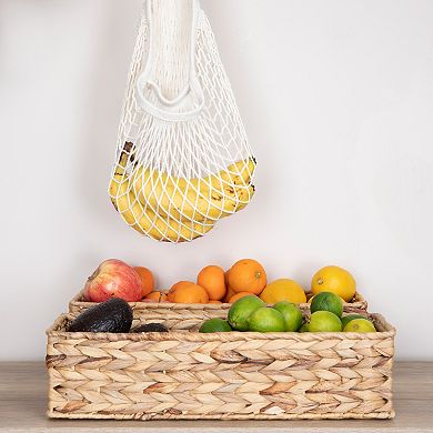 Household Essentials Hyacinth Rectangular Storage Basket