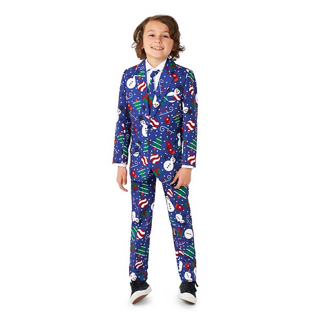 Christmas suit blue hotsell