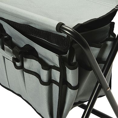 Household Essentials Utility Stool with 20 Storage Pockets