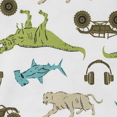 Boys 4 14 Carter s Monster Truck Dinosaur 4 Piece Pajama Set