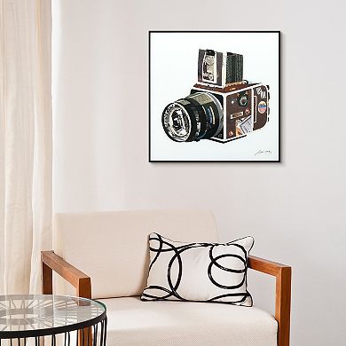 Empire Art Direct SLR Camera Collage Framed Wall Art 